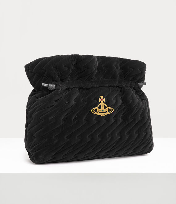 Vivienne Westwood EVA LARGE CLUTCH black